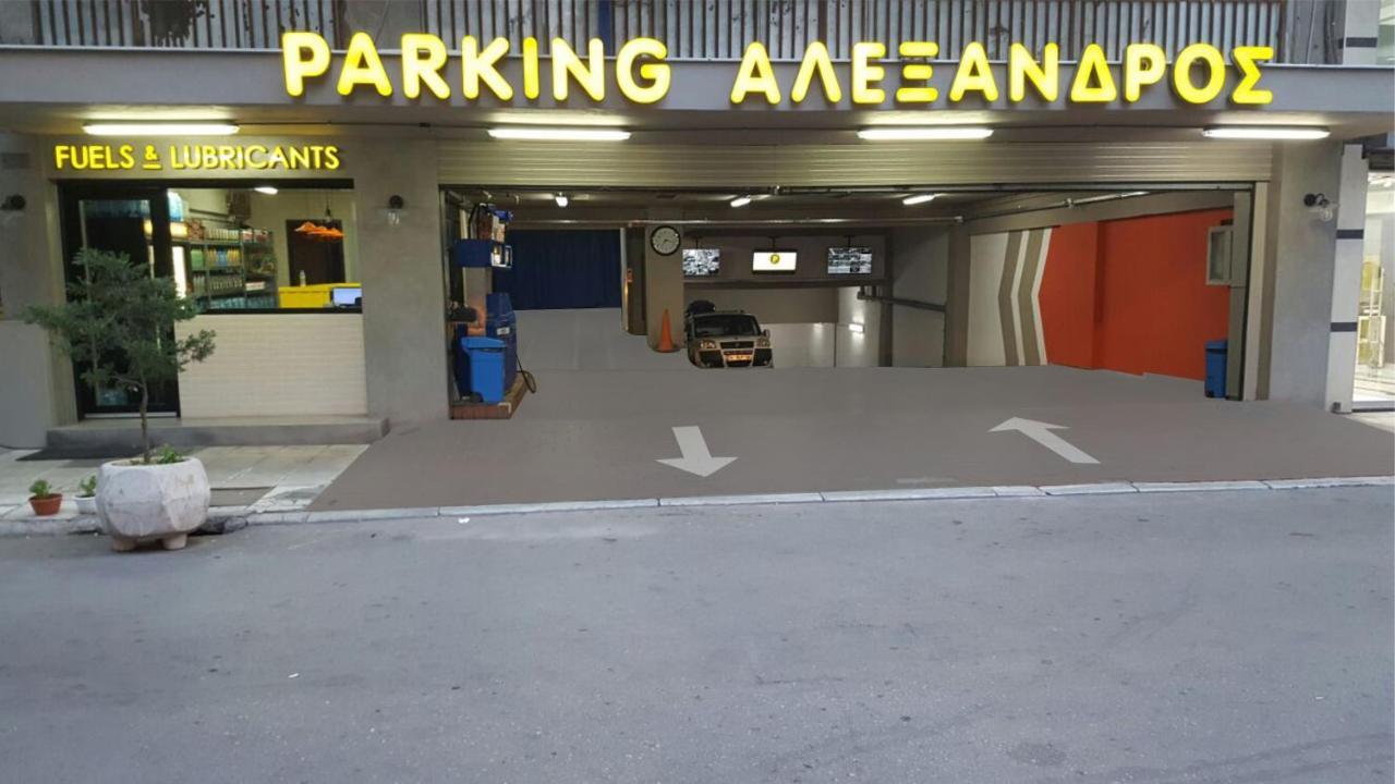 Bella Suite City Center, Parking Солун Екстериор снимка
